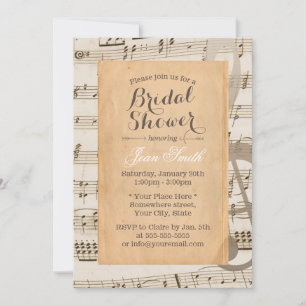  Muzieknoten Vrijgezellenfeest Kaart