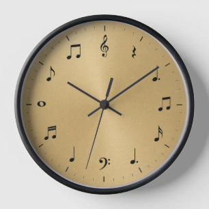 Muzieknoten Wandklok – Voor Muziek Liefhebbers