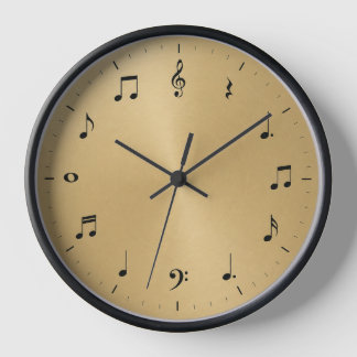 Muzieknoten Wandklok – Voor Muziek Liefhebbers