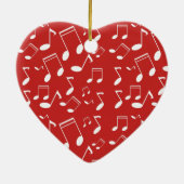 Muzieknoten wit keramisch ornament (Achterkant)