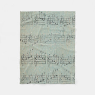 Muzieknotitiatiepatroon Muziek Theme Fleece Blanke Deken