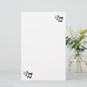Muzieknotitie Briefpapier (Staand voorkant)