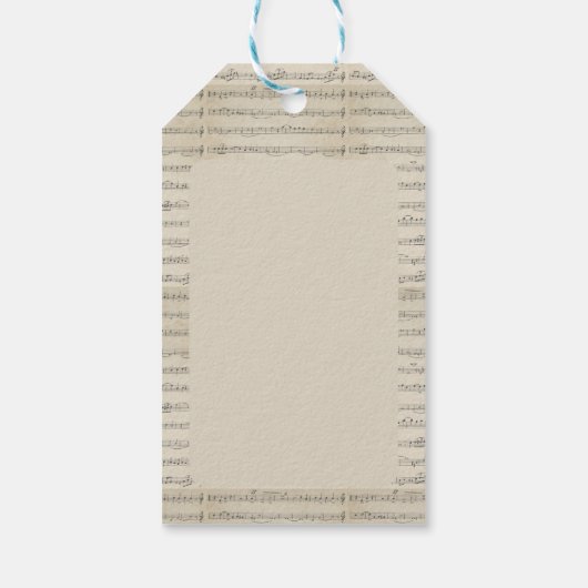  muzieknotitie cadeaulabel (Achterkant)