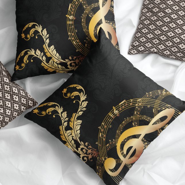Muzieknotitie - Koninklijk ontwerp Kussen (Creator heeft geüpload)