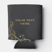 Muzieknotitie Luxe gouddesign Blikjeskoeler (Achterkant)