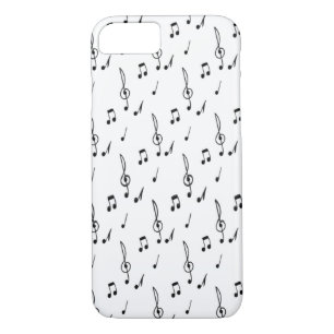 muzieknotitie Pattern Music Theme Treble Clef iPhone 8/7 Hoesje