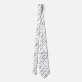 muzieknotitie Pattern Music Theme Treble Clef Stropdas (Achterkant)