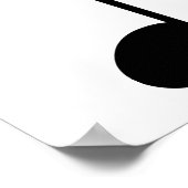 Muzieknotitie Poster (Hoek)