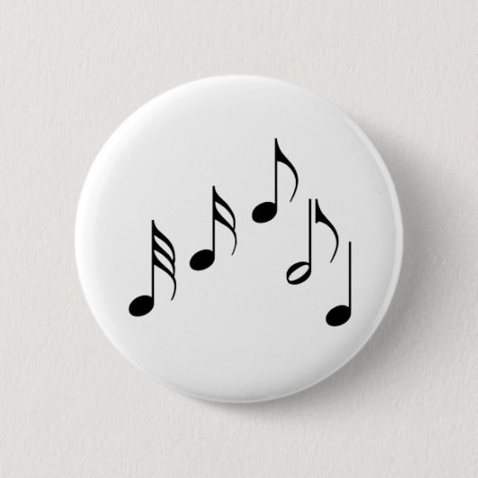 muzieknotitie ronde button 5,7 cm (Voorkant)