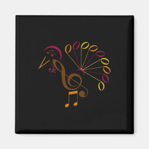 Muzieknotitie Symbool Turkije Muziekleraar Thanksg Magneet