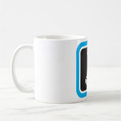 Muzieknotitie vet minimalistisch muzikaal symbool koffiemok (Links)