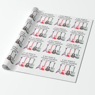 Muzieknotitie voor elektrische en akoestische gita cadeaupapier