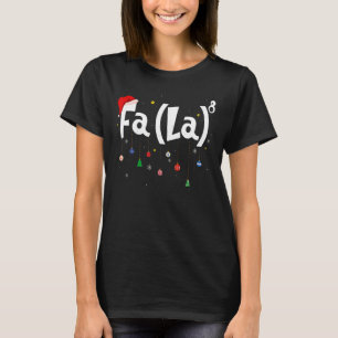 Muzieknotitie voor La 8 Santa Hat Music Wiskunde l T-shirt