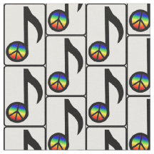 Muzieknotitie voor regenbooggebak