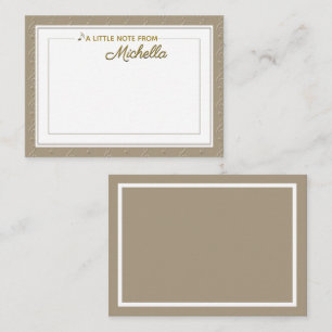 Muzieknotitiekaart met inscriptie Treble Clef Notitiekaartje