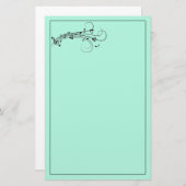 Muzieknotitiepapier Briefpapier (Voorkant / Achterkant)