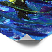 Muzieknotities Abstract Kunstschilferen Poster (Hoek)