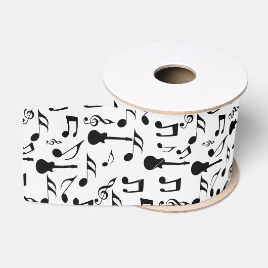 Muzieknotities - Blad muziekontwerp Grosgrain Lint (Spoel)