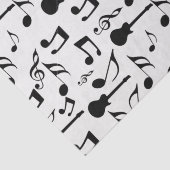 Muzieknotities - Blad muziekontwerp Tissuepapier (Detail)