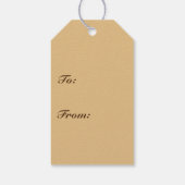 Muzieknotities — Caramel Tan, Multi Cadeaulabel (Achterkant)