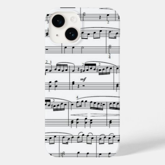 muzieknotities Case-Mate iPhone case (Achterkant)