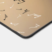Muzieknotities in het bewegingsapparaat bureaumat (Hoek)