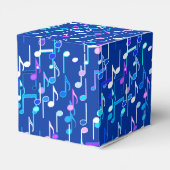 Muzieknotities — indigo blauw, multi bedankdoosjes (Achterkant)
