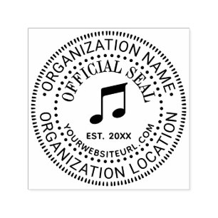 Muzieknotities Officiële Stempel Naam Loc URL Opri