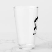 Muzieknotities Ontwerp Drink glas (Rechts)