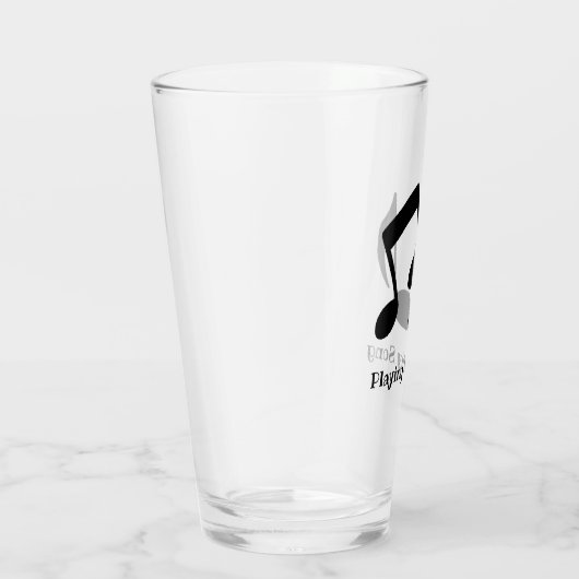Muzieknotities Ontwerp Drink glas (Rechts)