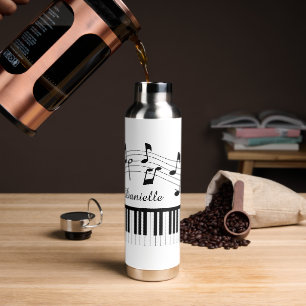 Muzieknotities Piano Persoonlijke Aangepaste Kleur Waterfles