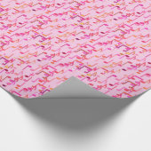 Muzieknotities — roze, multi cadeaupapier (Hoek)