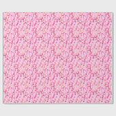 Muzieknotities — roze, multi cadeaupapier (Vlak)