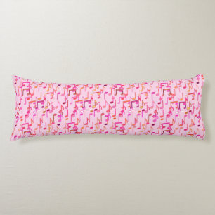 Muzieknotities — roze, multi lichaamskussen