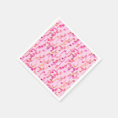 Muzieknotities — roze, multi servetten (Hoek)