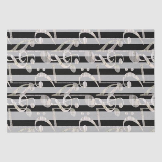 Muzieknotitievel Tissuepapier (Voorkant)