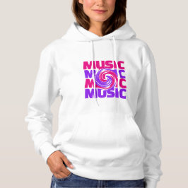 Muziekontwerp Dames Hoodie
