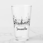 Muziekontwerp Drink glas (Voorkant)