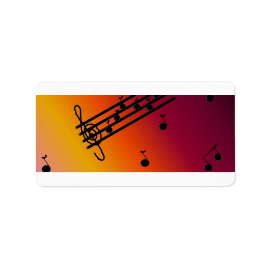 Muziekontwerp Etiket (Voorkant)