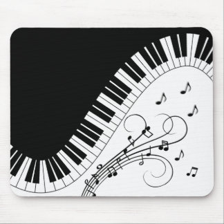 Muziekontwerp voor piano-toetsenbord muismat