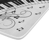 Muziekontwerp voor piano-toetsenbord snijplank (Hoek)