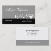 Muziekopleiders Visitekaartje grijs (Voorkant / Achterkant)