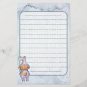 Muziekpapier voor schrijven briefpapier (Achterkant)