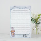 Muziekpapier voor schrijven briefpapier (Staand voorkant)