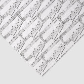 Muziekpapier voor  vellen tissuepapier (Detail)
