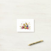 muziekparty guitar drum set musical post-it® notes (Op bureau)