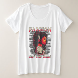 Muziekpassie voelt de slag grote maat t-shirt
