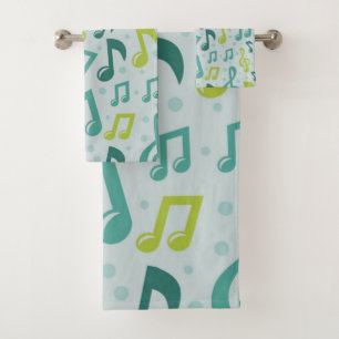 Muziekpatroon Bad Handdoek