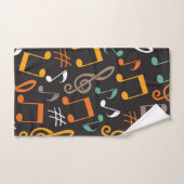 Muziekpatroon Bad Handdoek (Handdoek)