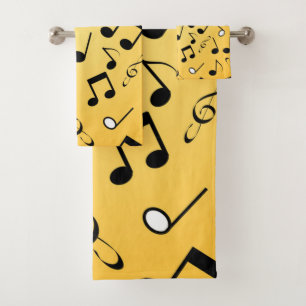 Muziekpatroon Bad Handdoek